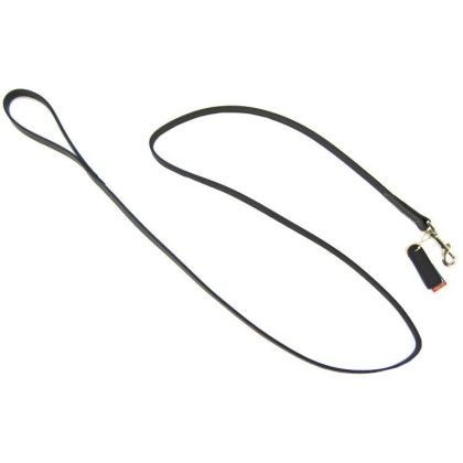 Circle T Leather Lead - 6\' Long - Black