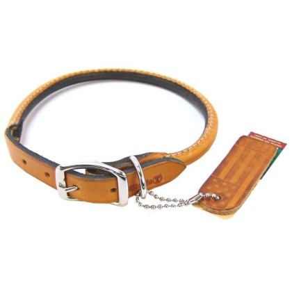 Circle T Leather Round Collar - Tan