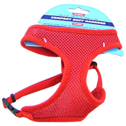 Coastal Pet Comfort Soft Adjustable Harness - Red