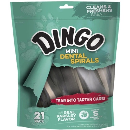 Dingo Dental Spirals Fresh Breath Dog Treats