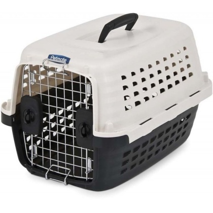 Petmate Compass Kennel - Black & Metalic White