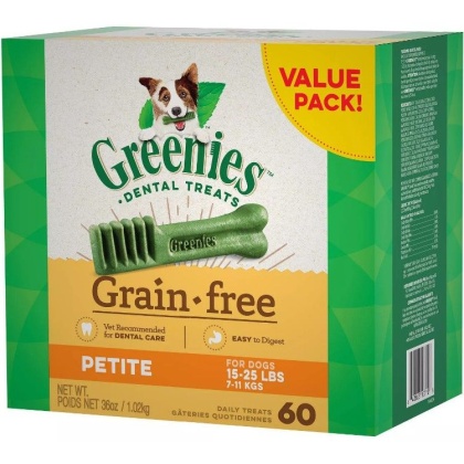 Greenies Grain Free Petite Dental Dog Treat