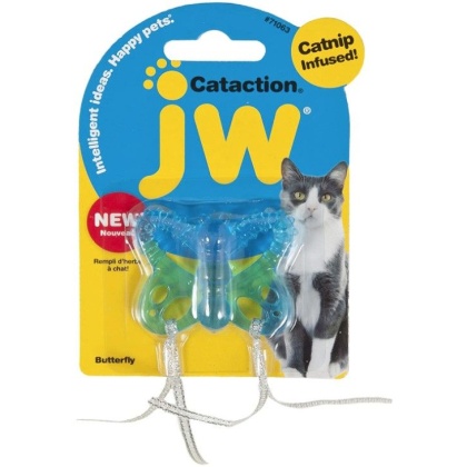 JW Pet Cataction Catnip Infused Butterfly Interactive Cat Toy