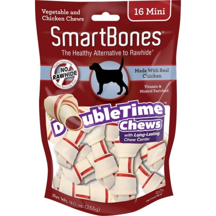 SmartBones DoubleTime Bone Chews for Dogs - Chicken