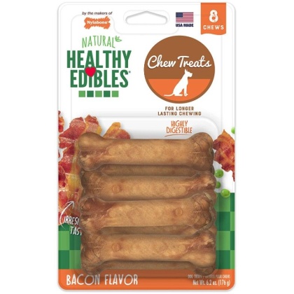 Nylabone Healthy Edibles Wholesome Dog Chews - Bacon Flavor